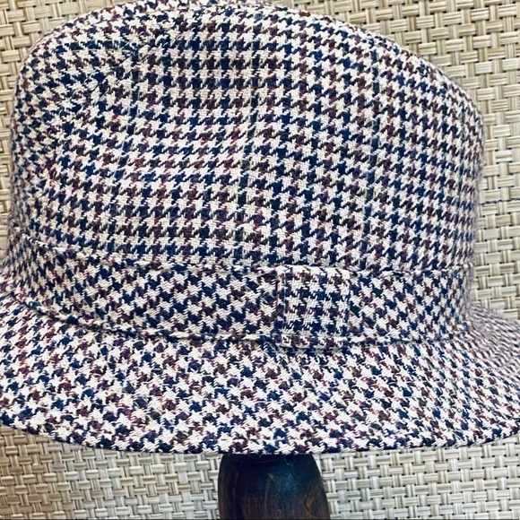 🌟3xHP🌟VTG Wool Houndstooth Walking Hat by Country Gentleman L - Picture 3 of 13